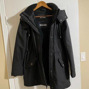 Abercrombie Black Winter Parka Jacket NWOT